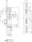 Preview: Rohrrahmenschloss BKS-GU 1314 mit Langloch (Dorn 25/30/35/40/45mm)